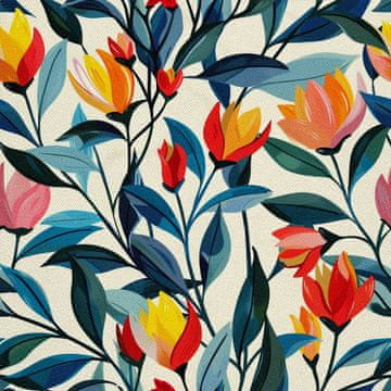 VANJSKI DEKOSTOFFE OXFORD - Motiv Frühling I DX7523