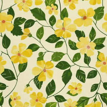 VANJSKI DEKOSTOFFE OXFORD - Motiv Frühling I DX7631