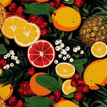 VANJSKI DEKOSTOFFE OXFORD - Motiv Obst | DX6270