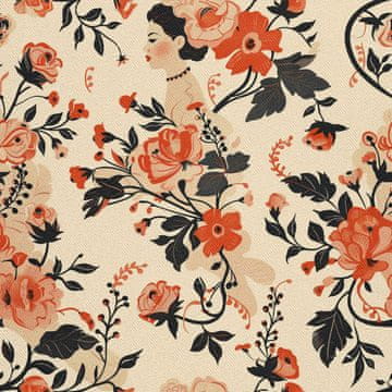 VANJSKI DEKOSTOFFE OXFORD - Motiv Femini | DX10489