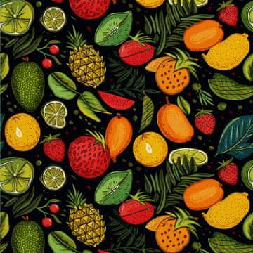 VANJSKI DEKOSTOFFE OXFORD - Motiv Obst | DX6848
