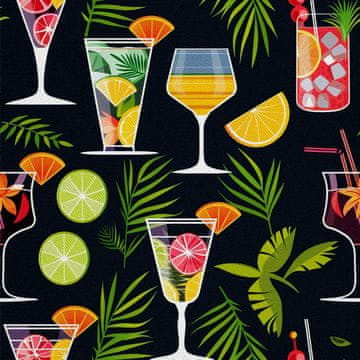 VANJSKI DEKOSTOFFE OXFORD - Motiv Cocktail | DX8785