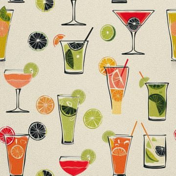 VANJSKI DEKOSTOFFE OXFORD - Motiv Cocktail | DX8585