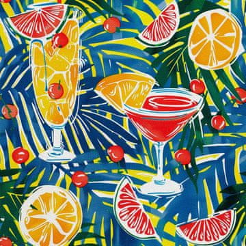 VANJSKI DEKOSTOFFE OXFORD - Motiv Cocktail | DX8345
