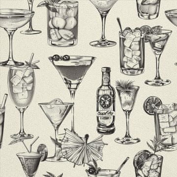 OUTDOOR DEKOSTOFFE OXFORD - Motiv Cocktail | DX8301