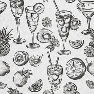 VANJSKI DEKOSTOFFE OXFORD - Motiv Cocktail | DX8482