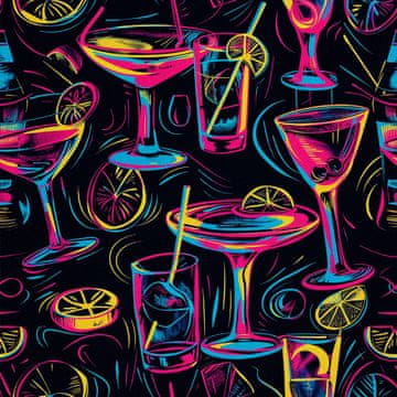OUTDOOR DEKOSTOFFE OXFORD - Motiv Cocktail | DX8409