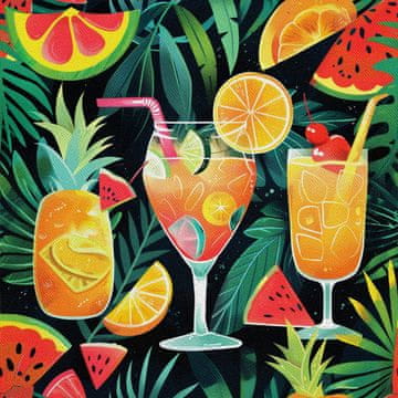 OUTDOOR DEKOSTOFFE OXFORD - Motiv Cocktail | DX8816