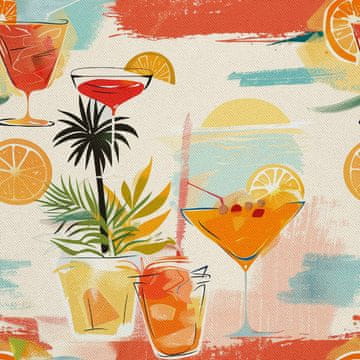 OUTDOOR DEKOSTOFFE OXFORD - Motiv Cocktail | DX8512