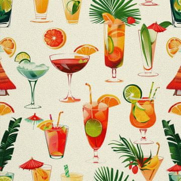 OUTDOOR DEKOSTOFFE OXFORD - Motiv Cocktail | DX8311
