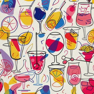 OUTDOOR DEKOSTOFFE OXFORD - Motiv Cocktail | DX8351