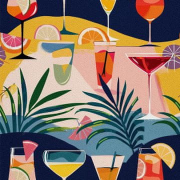 OUTDOOR DEKOSTOFFE OXFORD - Motiv Cocktail | DX8536