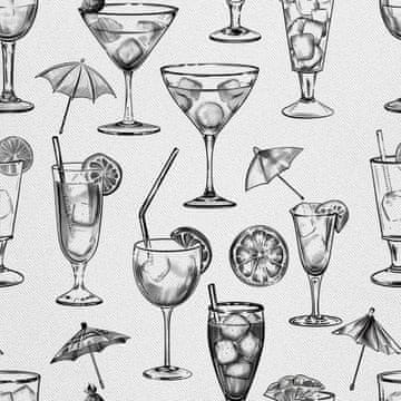 VANJSKI DEKOSTOFFE OXFORD - Motiv Cocktail | DX8732