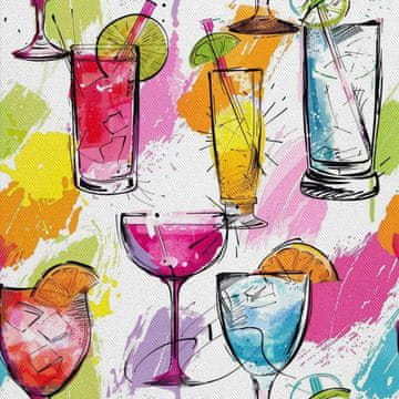 OUTDOOR DEKOSTOFFE OXFORD - Motiv Cocktail | DX8853