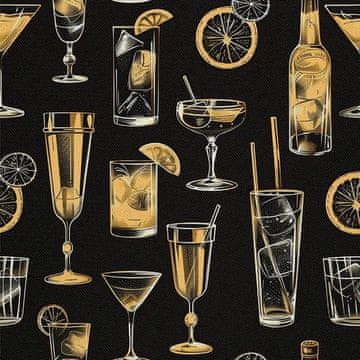 VANJSKI DEKOSTOFFE OXFORD - Motiv Cocktail | DX8424
