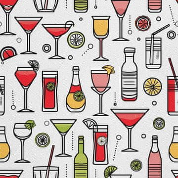 OUTDOOR DEKOSTOFFE OXFORD - Motiv Cocktail | DX8678