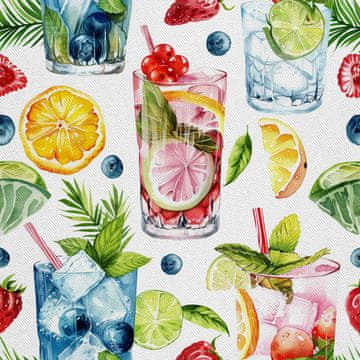VANJSKI DEKOSTOFFE OXFORD - Motiv Cocktail | DX8838