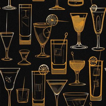 OUTDOOR DEKOSTOFFE OXFORD - Motiv Cocktail | DX8665