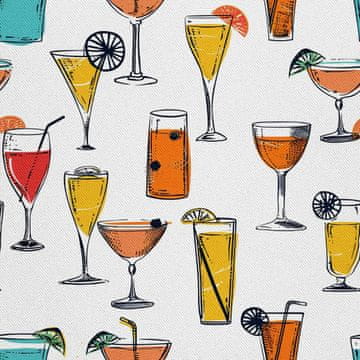 OUTDOOR DEKOSTOFFE OXFORD - Motiv Cocktail | DX8519
