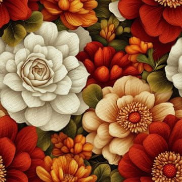 VANJSKI DEKOSTOFFE OXFORD - Motiv Bunte Blumen | DX18082