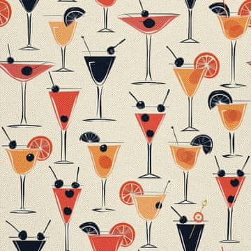 OUTDOOR DEKOSTOFFE OXFORD - Motiv Cocktail | DX8458