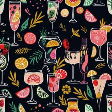 OUTDOOR DEKOSTOFFE OXFORD - Motiv Cocktail | DX8522