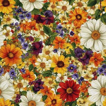 VANJSKI DEKOSTOFFE OXFORD - Motiv Bunte Blumen | DX18050
