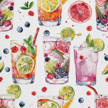 VANJSKI DEKOSTOFFE OXFORD - Motiv Cocktail | DX8511