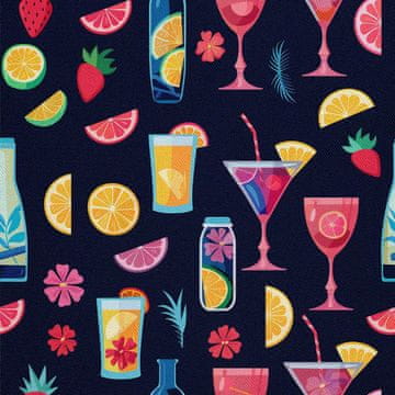 OUTDOOR DEKOSTOFFE OXFORD - Motiv Cocktail | DX8826