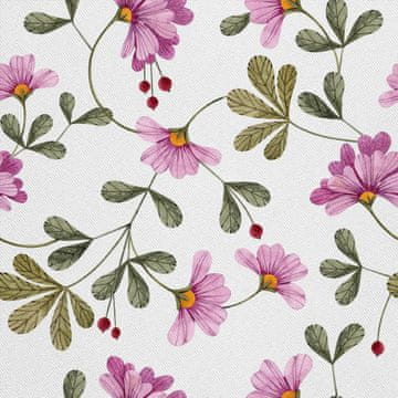 VANJSKI DEKOSTOFFE OXFORD - Motiv gemalte Blumen 11 I DX157