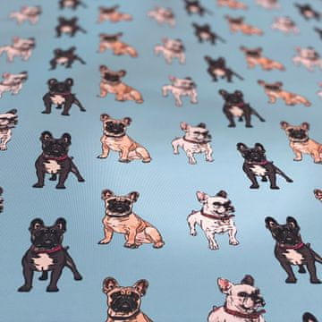 VANJSKI DEKOSTOFFE OXFORD s Motiv Bulldogge I DR001