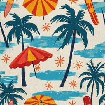 VANJSKI DEKOSTOFFE OXFORD - Motiv Sommer | DX9257
