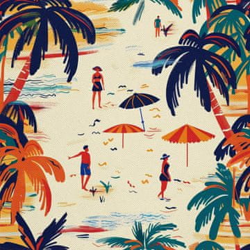 VANJSKI DEKOSTOFFE OXFORD - Motiv Sommer | DX9263