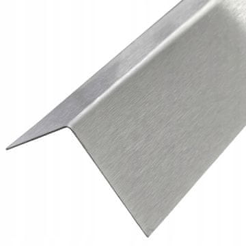Završna kutna traka od nehrđajućeg čelika 30x50x1 mm 10 cm