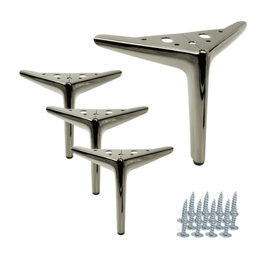 BB Set od 4 noge za namještaj Anchor Elegant crni krom visine 15 cm