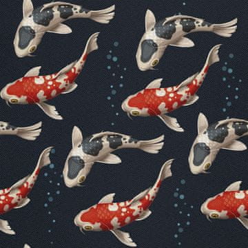 VANJSKI DEKOSTOFFE OXFORD - Motiv Koi-Karpfen 4 I DX455