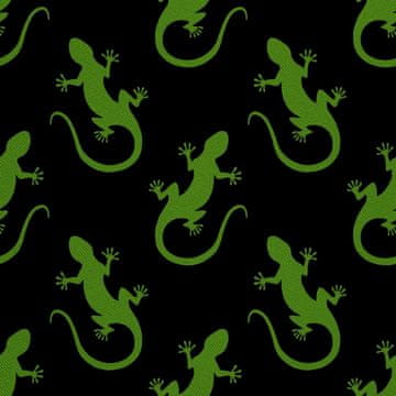 VANJSKI DEKOSTOFFE OXFORD - Motiv grüner Gecko I DX206