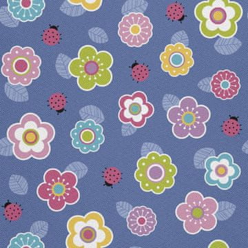 VANJSKI DEKOSTOFFE OXFORD - Motiv Blumen und Marienkäfer I DX437