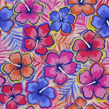 VANJSKI DEKOSTOFFE OXFORD - Motiv Blumen im Hippie-Stil 2 I DX373