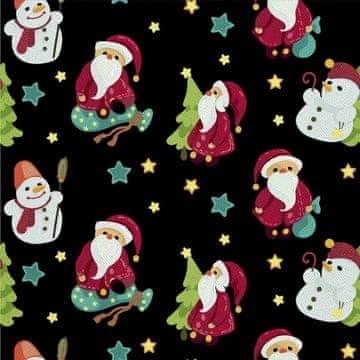 VANJSKI DEKOSTOFFE OXFORD - Motiv Santas and Schneemänner 2 I DX551