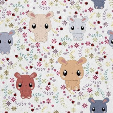 VANJSKI DEKOSTOFFE OXFORD - Motiv Hasen-Doodle I DX541