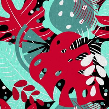 VANJSKI DEKOSTOFFE OXFORD - Motiv Exotische Blätter 1 I DX215