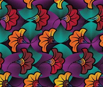 VANJSKI DEKOSTOFFE OXFORD - Motiv Afrikanisches Blumenmuster I DR227