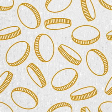 VANJSKI DEKOSTOFFE OXFORD - Motiv Goldmünzen