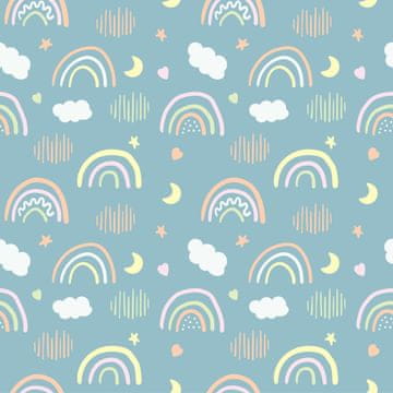 VANJSKI DEKOSTOFFE OXFORD - Motiv Regenbögen I DR150