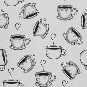 VANJSKI DEKOSTOFFE OXFORD - Motiv Tasse Kaffee
