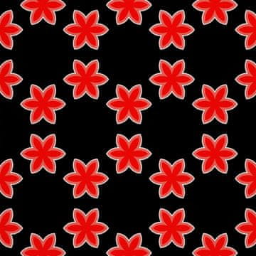 VANJSKI DEKOSTOFFE OXFORD - Motiv rote Blumen