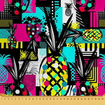 VANJSKI DEKOSTOFFE OXFORD - Motiv Ananas-Abstrakcija I DR059