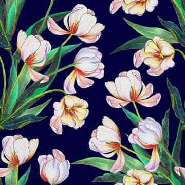 VANJSKI DEKOSTOFFE OXFORD - Motiv Strauß Tulpen