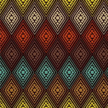 VANJSKI DEKOSTOFFE OXFORD - Motiv geometrische Punkte